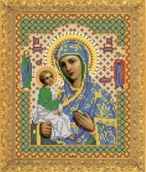 Рисунок на ткани для вышивания бисером 422М "Прсв. Богородица Иерусалимская"